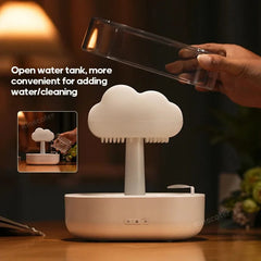 KINSCOTER Rain Clouds Aroma Diffuser Zen Raindrops Air Humidifier Essential Oil Diffuser USB Desktop Ultrasonic Sprayer - SHOWLU FASHION STORE