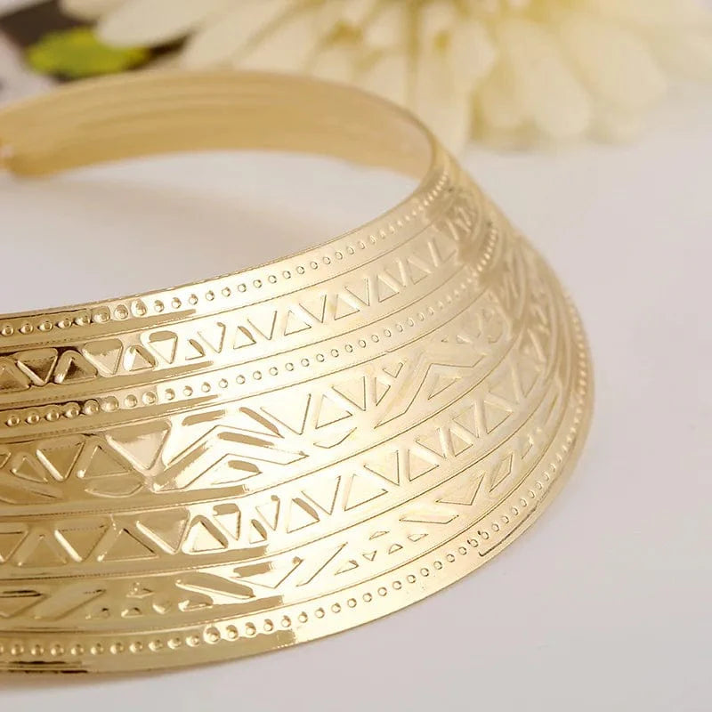 KMVEXO Fashion Jewelry Wide Punk Necklaces Charm Party Necklace Chain Luxury Choker Collar Necklace For Women Collier Femme - SHOWLU FASHION STORE