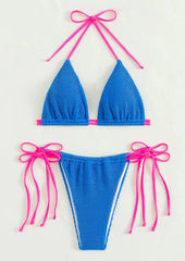 Lace - Up Two - Piece Bikini - SHOWLU FASHION STORE