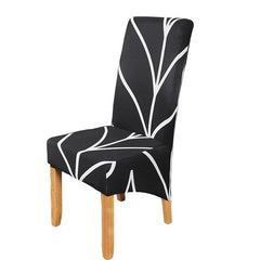 Large Chair Covers for Dining Room, Geometric Slipcover for high back Dining Chair, Soft Stretch Washable Removable - SHOWLU FASHION STORE