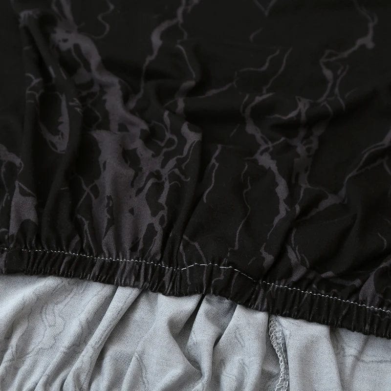 Large Chair Covers for Dining Room, Geometric Slipcover for high back Dining Chair, Soft Stretch Washable Removable - SHOWLU FASHION STORE