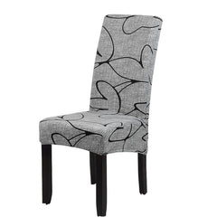 Large Chair Covers for Dining Room, Geometric Slipcover for high back Dining Chair, Soft Stretch Washable Removable - SHOWLU FASHION STORE