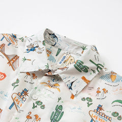 Lengoist Retro Trendy Short - Sleeved Cartoon - SHOWLU FASHION STORE