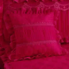 Luxury Bedding Sets Lace Home 3 Pcs Duvet Cover Comforter Cotton Bedding Sets Queen/King Soft Duvet Cover Beds with pillowcases - SHOWLU FASHION STORE