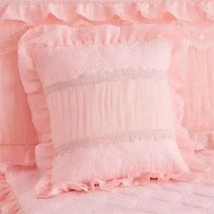 Luxury Bedding Sets Lace Home 3 Pcs Duvet Cover Comforter Cotton Bedding Sets Queen/King Soft Duvet Cover Beds with pillowcases - SHOWLU FASHION STORE