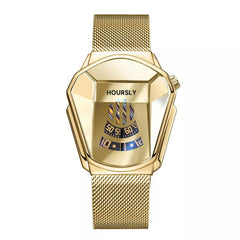 Luxury Hoursly Brand Trend Cool Men's Wrist Watch Stainless Steel Technology Fashion Quartz Watch For Men 2021 Relogio Masculino - SHOWLU FASHION STORE