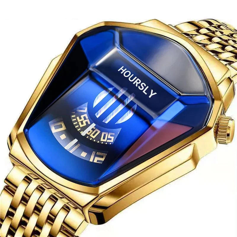 Luxury Hoursly Brand Trend Cool Men's Wrist Watch Stainless Steel Technology Fashion Quartz Watch For Men 2021 Relogio Masculino - SHOWLU FASHION STORE