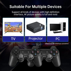 M8 Video Game Console 4K HD Built - in 20000 Games Wireless Controller TV Game Stick Retro Handheld Game Player Dropshipping - SHOWLU FASHION STORE