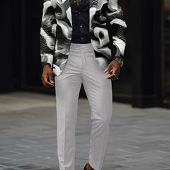 Men And Women Slim Fit Nightclub Style Suits Fashion Western - style Clothes PartyDigital Printed Jacket And Long Pants Set for Men - SHOWLU FASHION STORE