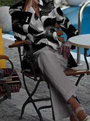 Men And Women Slim Fit Nightclub Style Suits Fashion Western - style Clothes PartyDigital Printed Jacket And Long Pants Set for Men - SHOWLU FASHION STORE