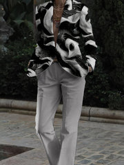 Men And Women Slim Fit Nightclub Style Suits Fashion Western - style Clothes PartyDigital Printed Jacket And Long Pants Set for Men - SHOWLU FASHION STORE