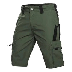 Mens Cargo Shorts Summer Tactical Cropped Trousers Outdoor Waterproof Multi - pocket Bermudas Pants Camo Ripstop Hiking - SHOWLU FASHION STORE
