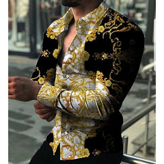 Men's Digital Printed Button up Cardigan Men's Digital Printing Series Button Cardigan - SHOWLU FASHION STORE