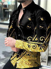 Men's Digital Printed Button up Cardigan Men's Digital Printing Series Button Cardigan - SHOWLU FASHION STORE