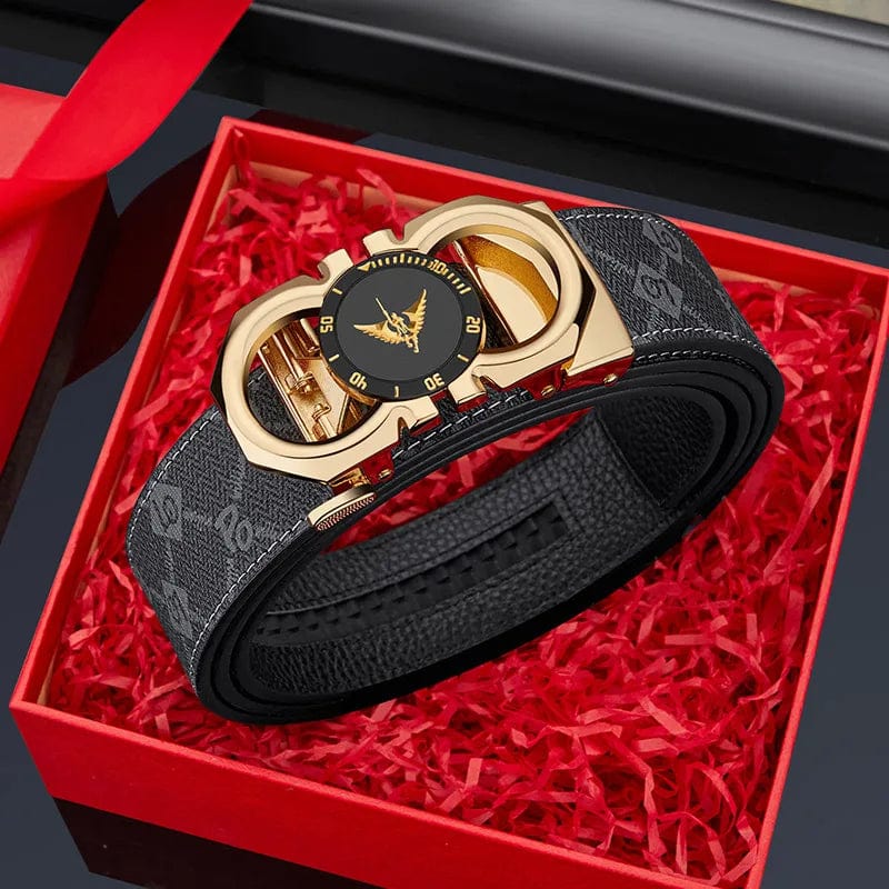 Men's formal automatic buckle belt casual and personalized belt fashionable and versatile high - end belt - SHOWLU FASHION STORE