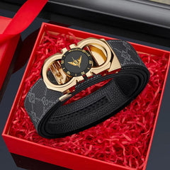 Men's formal automatic buckle belt casual and personalized belt fashionable and versatile high - end belt - SHOWLU FASHION STORE