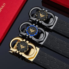 Men's formal automatic buckle belt casual and personalized belt fashionable and versatile high - end belt - SHOWLU FASHION STORE
