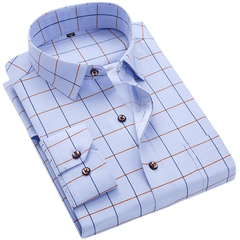 Men's Long Sleeve Printed Casual Shirt Fashion Trun - down Collar Wedding Party Shirts Soft Hawaiian Holiday Summer Shirt - SHOWLU FASHION STORE