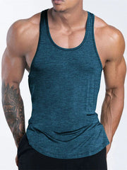 Men's Sports Fitness Tank Top Summer GYM Training Undershirt Running Basketball Quick Drying Breathable loose Tank Top men tops - SHOWLU FASHION STORE