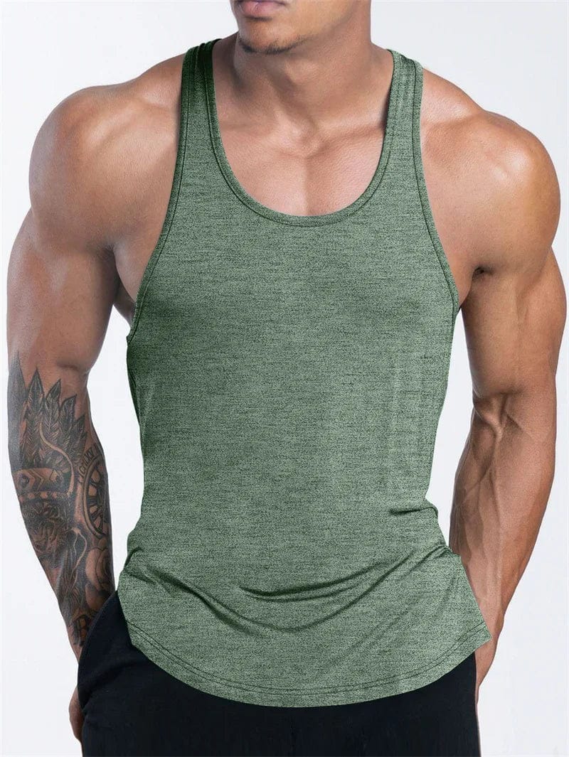 Men's Sports Fitness Tank Top Summer GYM Training Undershirt Running Basketball Quick Drying Breathable loose Tank Top men tops - SHOWLU FASHION STORE