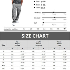 Mens Sweatpants Straight Fit Joggers for Sports and Streetwear Loose Oversized Drawstring Long Pants Men Multi - pocket Pants - SHOWLU FASHION STORE