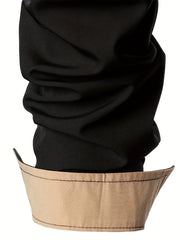 Men's Trendy Fit Lapel Shirts, Long Sleeve Slightly Stretch Button Up Clothing For Outdoor Traveling Business Trip Party - SHOWLU FASHION STORE