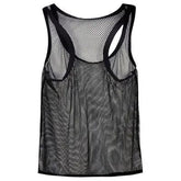 Men's Vest Large mesh breathable sexy camisole tank top undershirt clothes men tank top sleeveless shirts singlet fitness - SHOWLU FASHION STORE
