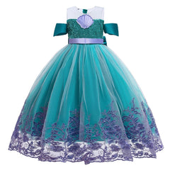 MQATZ Mermaid Costume Dress Hot Sale Costume Princess Kids Dress Girls Party Dress Cosplay Age 2 - 10 Years Old Children - SHOWLU FASHION STORE