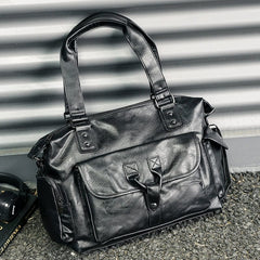 New Arrival Large Capacity Men's Business Trip Leather Backpack - SHOWLU FASHION STORE