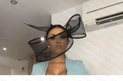 New Black Fascinator Wedding Pillbox Hat Women Elegant Fascinator Hats Hair Clip Church Ladies Party Headpiece Fashion Headwear - SHOWLU FASHION STORE