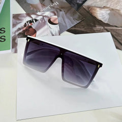 New Stylish Windproof Eye Protection Sunglasses Men's Trendy Net Red Xiaohongshu Street Shot Glasses Funny Retro Large Rim Sunglasses - SHOWLU FASHION STORE