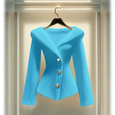 New Sweater In Autumn And Winter 2024 Luxury High Temperament Waist Bottoming Knitted Fashion Long - Sleeved Ladies Top - SHOWLU FASHION STORE