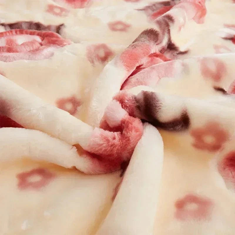 New Warm Weighted Blankets for Beds High End Thicken Warmth Raschel Blanket for Winter Autumn Double Side Plush Comforter Quilt - SHOWLU FASHION STORE