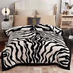 New Warm Weighted Blankets for Beds High End Thicken Warmth Raschel Blanket for Winter Autumn Double Side Plush Comforter Quilt - SHOWLU FASHION STORE