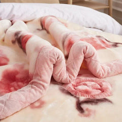 New Warm Weighted Blankets for Beds High End Thicken Warmth Raschel Blanket for Winter Autumn Double Side Plush Comforter Quilt - SHOWLU FASHION STORE
