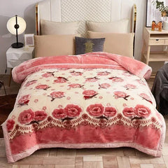 New Warm Weighted Blankets for Beds High End Thicken Warmth Raschel Blanket for Winter Autumn Double Side Plush Comforter Quilt - SHOWLU FASHION STORE
