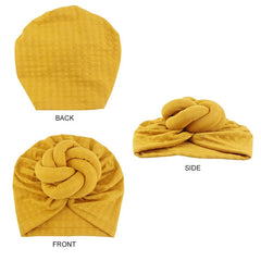 New Women Large 3D Flower Turban Hat Soft HeadScarf Beanie Wedding Party Headwear Turbante Mujer Bandanas Headcover Chemo Cap - SHOWLU FASHION STORE