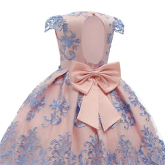 New Year Costume Big Bow Kids Girl Wedding Kids Dresses For Girls Princess Party Pageant Formal Dress Prom Girls Christmas Dress - SHOWLU FASHION STORE