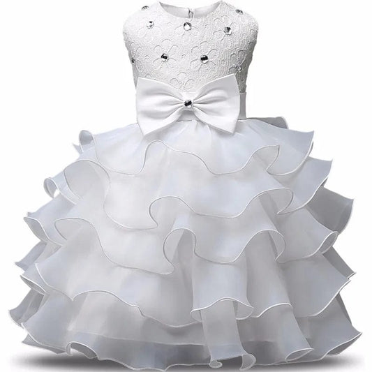 Newborn Girl Christening Dress Baby Girls First Birthday Party Dress Infant Baptism Costume Kids Dresses For Girls Clothes 24M - SHOWLU FASHION STORE