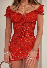 One Word Neck High Waist Sexy Tube Top Dress Sexy Tube Top Women's Dress - SHOWLU FASHION STORE