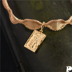 Original Exclusive Retro Gold Metal Collar Choker Clavicle Chain Fashion Street Shooting Classy Necklace for Women Hong Kong Style - SHOWLU FASHION STORE