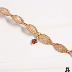 Original Exclusive Retro Gold Metal Collar Choker Clavicle Chain Fashion Street Shooting Classy Necklace for Women Hong Kong Style - SHOWLU FASHION STORE