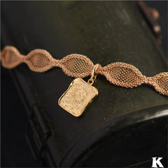 Original Exclusive Retro Gold Metal Collar Choker Clavicle Chain Fashion Street Shooting Classy Necklace for Women Hong Kong Style - SHOWLU FASHION STORE