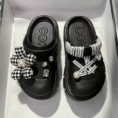 Platform Slippers Summer Women's Sandals 6cm Wedges Ladies Outdoor Clogs Thick Street Beach Slides Girls Flip Flops Garden Shoes - SHOWLU FASHION STORE