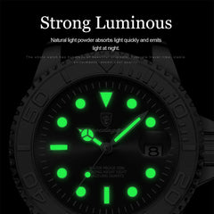 POEDAGAR Top Luxury Man Watch Waterproof Luminous Date Men Watch Stainless Steel Male Clock Sport Fashion Men's Quartz Watches - SHOWLU FASHION STORE