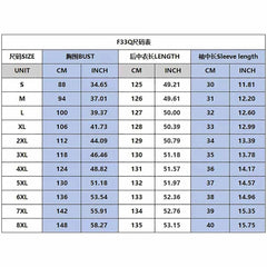 A size chart table for a Polynesian style dress and shirt set showing measurements in cm and inches.