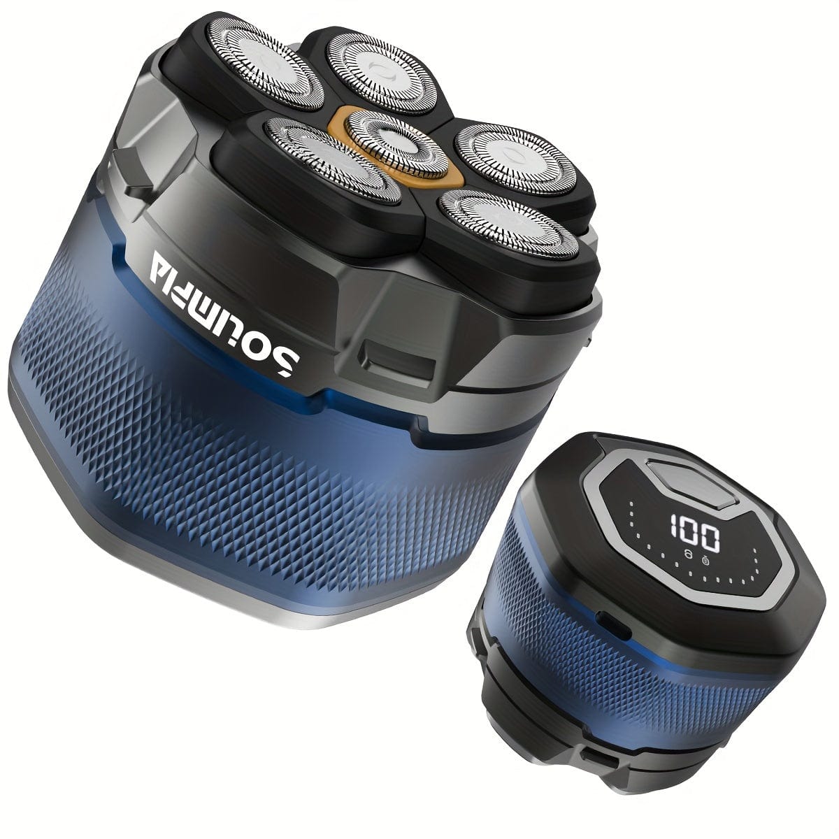 Pro BaldMaster 6D Electric Shaver - High - Speed Magnetic Razor for Fast and Smooth Shaving, Hypoallergenic with LED Display, Organizer, and Easy Cleaning System for a Comfortable Grooming Experience - SHOWLU FASHION STORE