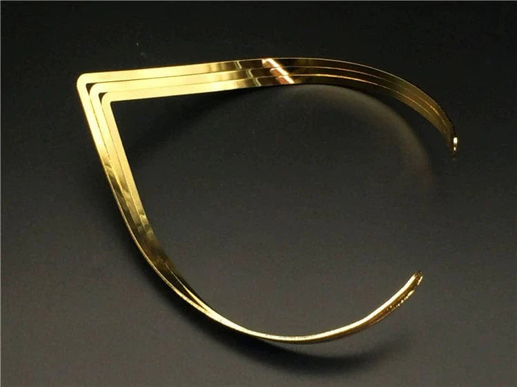 Punk Street Shot Metal Clavicle Chain Necklace Collar - SHOWLU FASHION STORE