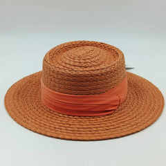 Raffia straw hat for women Bohemian colorful stitched straw hat ladies vacation sun hat beach summer vacation jazz hat panama - SHOWLU FASHION STORE