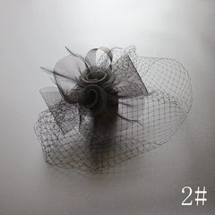 Republic of China Cheongsam Retro Black Billycock Catwalk Veil - SHOWLU FASHION STORE